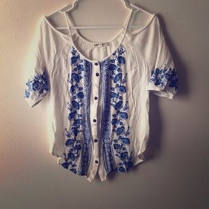 Off the shoulders country top.